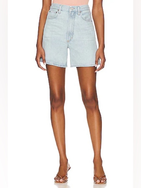 Agolde Pants - Agolde Light Wash High-Rise Jean Shorts